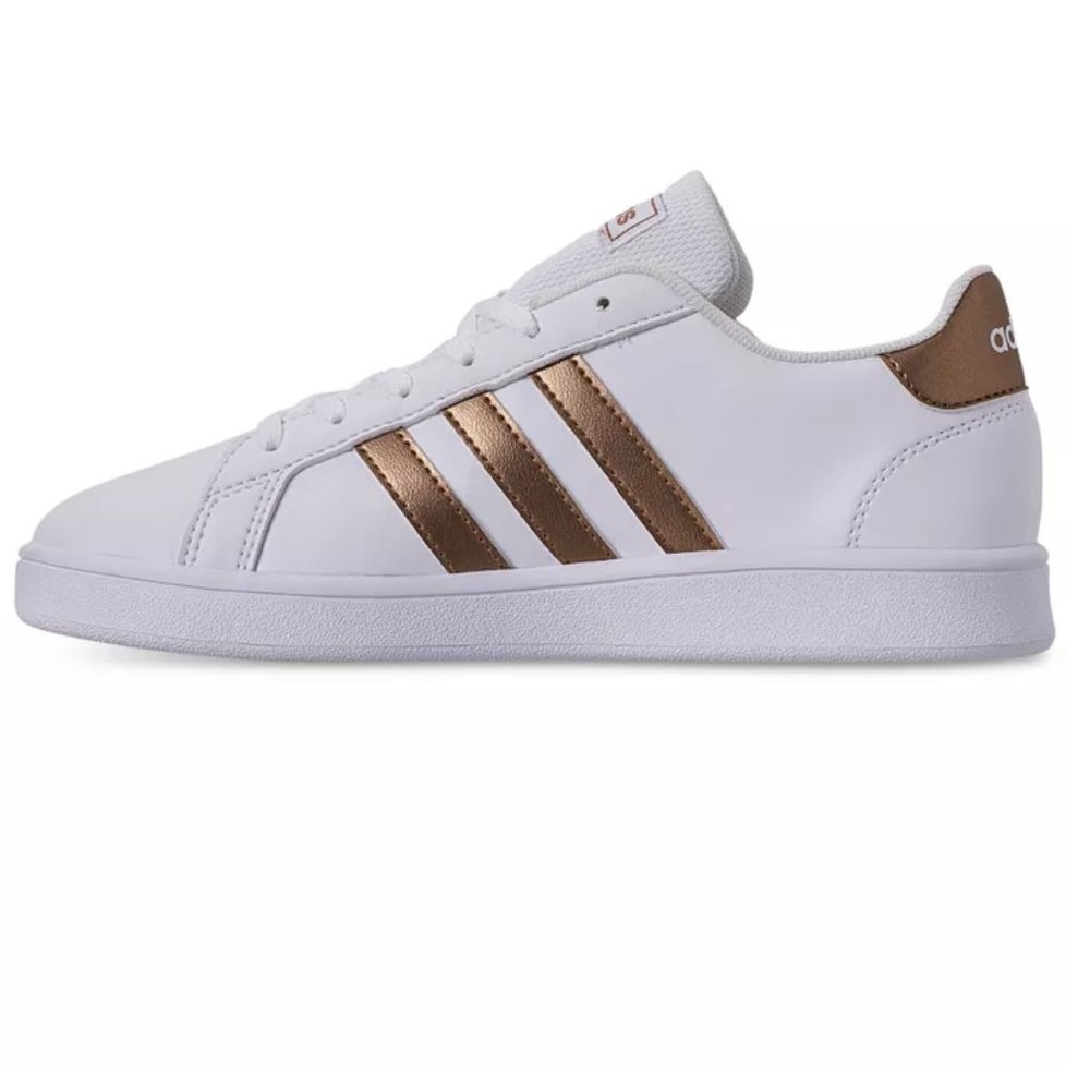 adidas Big Girls' Grand Court Casual Sneakers - Picture 7 of 16